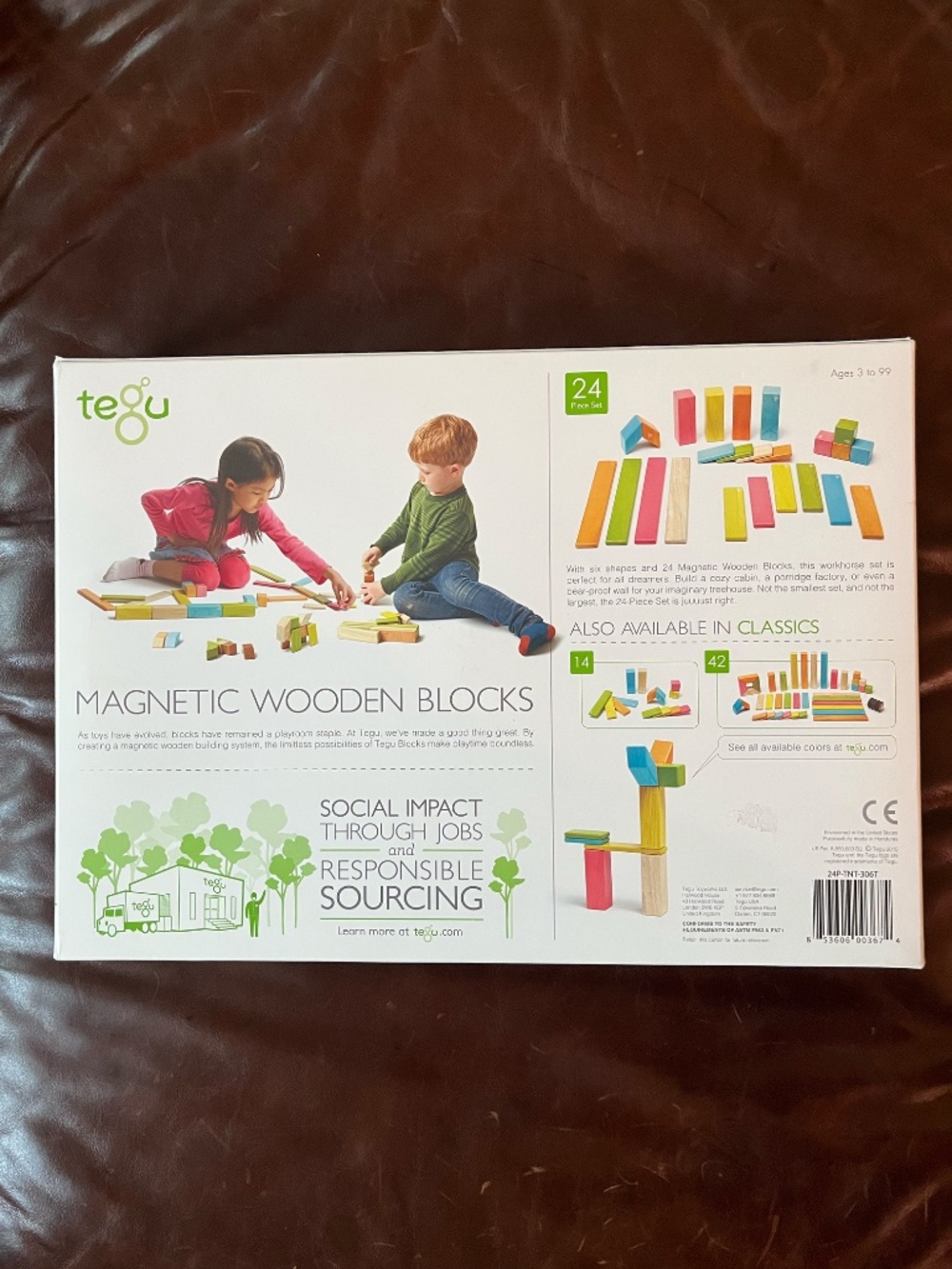 Tegu "Magnetic Wooden Blocks 24-piece set" NWT - Picture 13 of 14